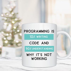 Software Developer Mug, Humorous Coder Gift, IT Technology