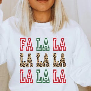 Fa La La La La Sweatshirt, Christmas Sweatshirt, Holiday Sweatshirt, Winter Sweatshirt, Christmas Movies Sweater