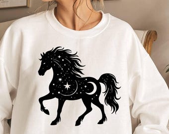 Bluza z nadrukiem Horse Celestial, prezent jeździecki