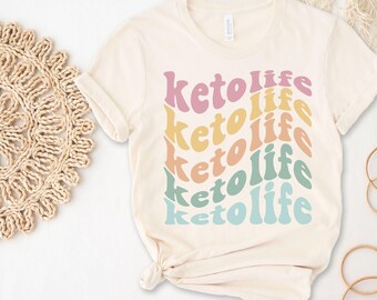 Keto Life Shirt, Retro Style, Keto Diet Tee