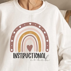 Instructional Coach Shirt, Teacher Sweatshirt,Instructional Coach Gift,Coach Shirt,Instructional Assistant,Educational Coach,Education Shirt