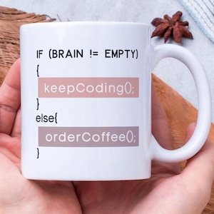 Software Developer Coffee Mug, Humorous Coder Gift