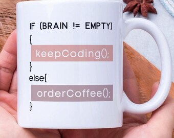 Softwareontwikkelaar koffiemok, humoristisch codeercadeau