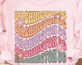 Washington DC Sweatshirt, Washington DC Shirt, State Sweatshirt, Washington Sweatshirt, Washington Pullover, Washington TShirt