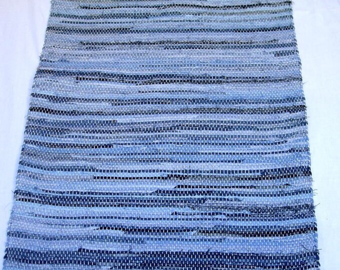 COUNTRY DENIM Woven Rag Throw Rug Md41 Etsy