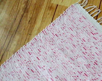 PINKY Woven Rag Throw Rugs 625