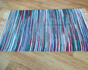 KALEIDOSCOPE Woven Rag Throw Rug 615