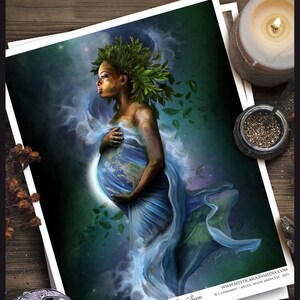 The Goddess Gaia / Fantasy Art / Fantasy Painting / Mother Goddess ...