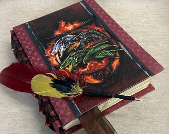 Book of Shadows, Mother Dragons, Game of Throne Gifts, Decor, Spell, Witchcraft Supply, Pages, Wicca Witch, Quill Pen