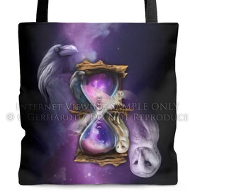 The Witching Hour Oracle / Tote Bag Canvas / Tote Purse / Tote Bags for Women / Wiccan /Lunar Cycle / Tote Bag Pattern / Oracle Cards / Moon