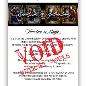 Limited Edition / Founders of Magic / Potter Gift Art / Nerd Gifts / Nerdy / Wizard / Witch / Magic / Magical / Wizardry / LE image 2