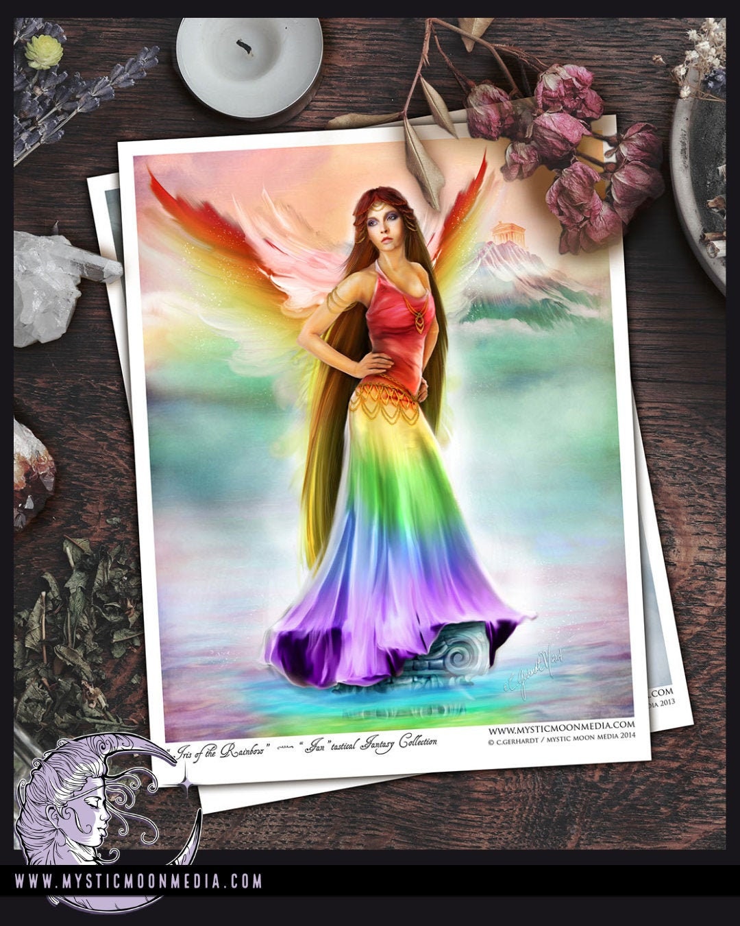 Iris of the Rainbow / Fantasy Art / Fantasy Painting / Print / Greek