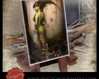 LIMITED..Ent Maiden... ACEO / ATC.. Fantasy Picture...Tree Creature... Tree Ent... Female... Beautiful