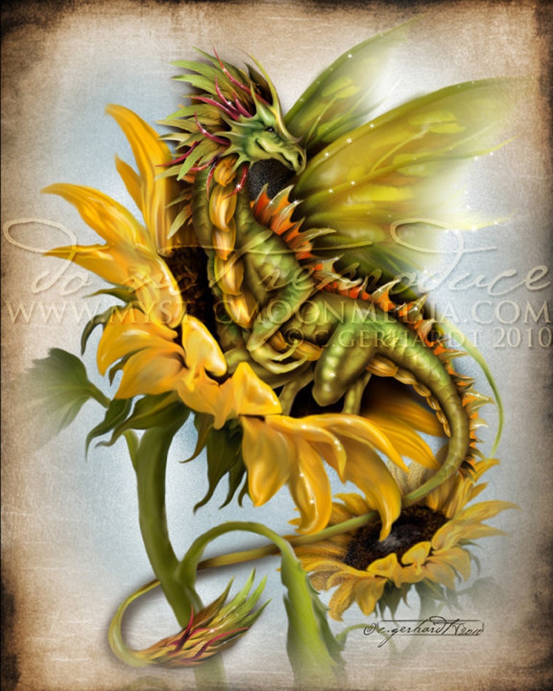 Дом синего подсолнуха dragons