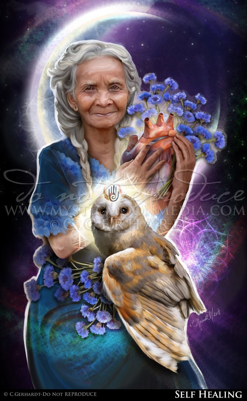 self-healing-ice-moon-art-prints-the-witching-hour-etsy