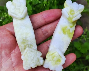 Fashion Natural Jade  Ruyi Wealth Feng Shui Hand-Carved Lucky Amulet Hot, Wonderful Crystal Carved cicada Lucky Pendants  Charms