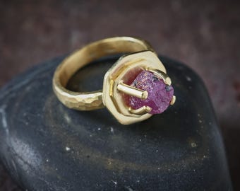 NEW! Raw Ruby Ring