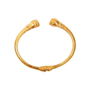 Gold lotus bracelet, lotus bracelet image 4