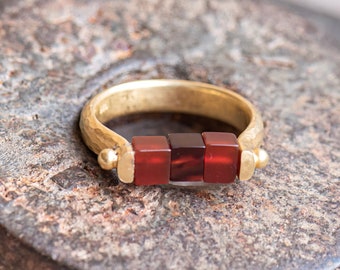 NEW! Carnelian swivel ring