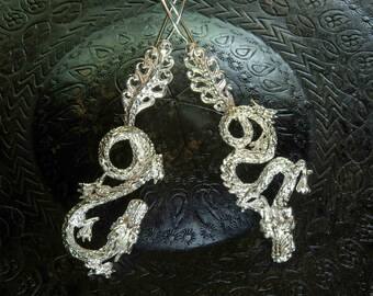 NEW! Year of the Dragon Earring in silver