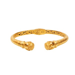 Gold lotus bracelet, lotus bracelet image 5