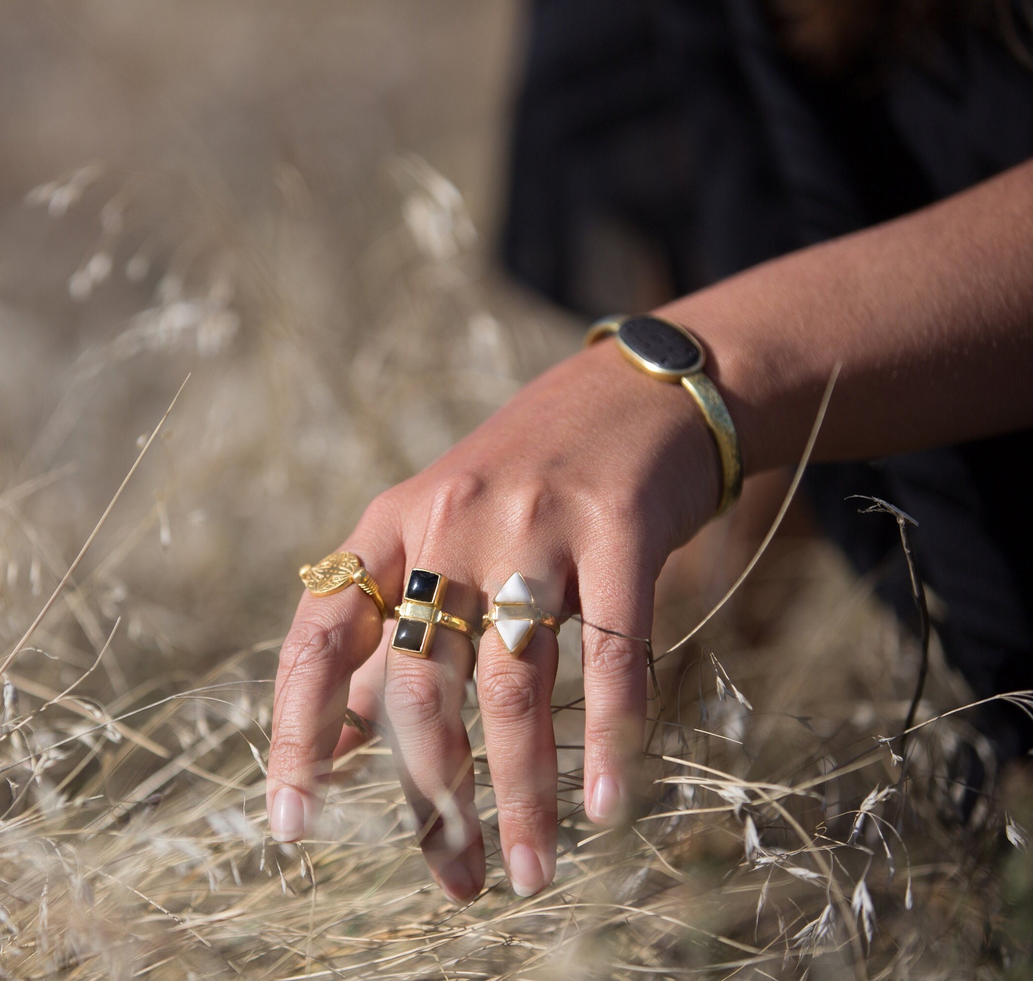 Elemental Square Ring Square Ring Geometric Ring Bone Ring - Etsy