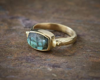 NEW! Facetted Labradorite Ring