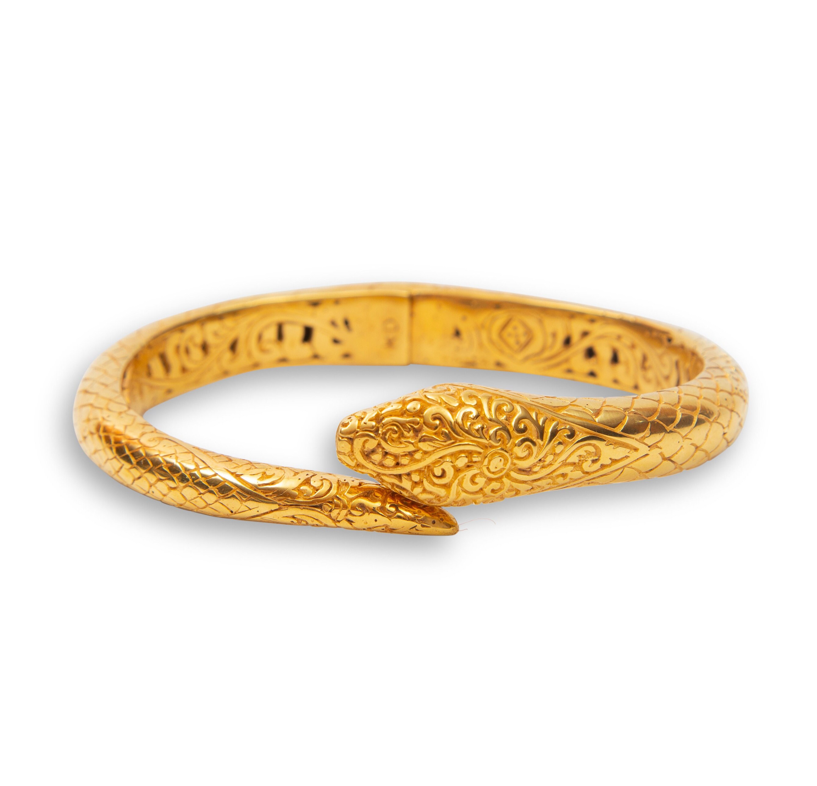 Snake bangle gold discount