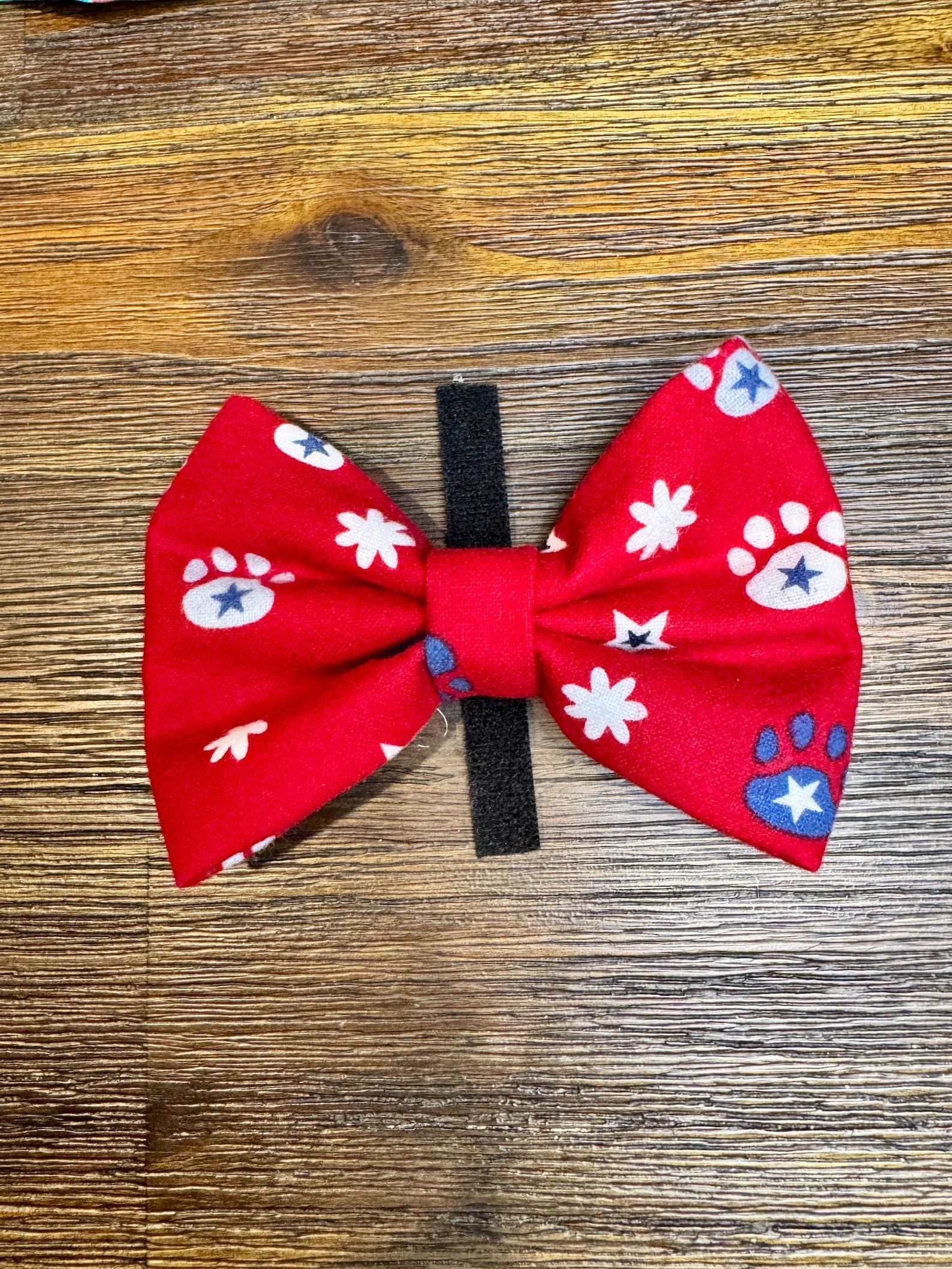 Red Paws and Stars