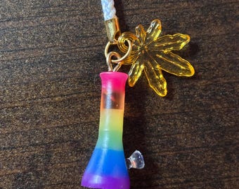 Miniature resin bong phone lanyard (scroll for more colors/designs!)