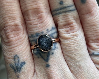 Galaxy ashes memorial ring