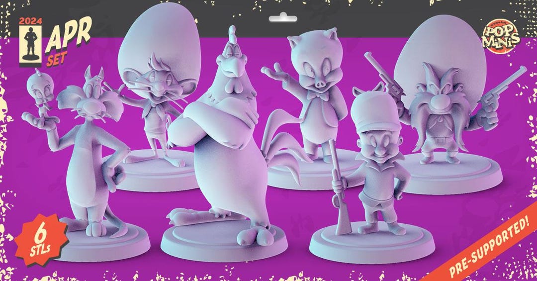 Acme Characters Figures - 2 3d Printable Stl File - Etsy