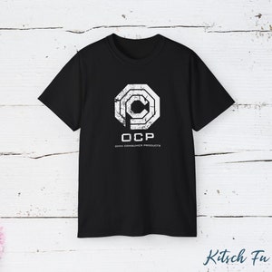 Omni Consumer Products Logo T-Shirt | RoboCop Sci-Fi Movie Tee | OCP Corporation Fan Apparel | Dystopian Classic Shirt