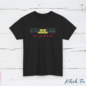 Space Invaders Tee | Retro Arcade Space Shooter T-Shirt | Classic Gaming Shirt | Vintage Pixel Art Graphic Tee