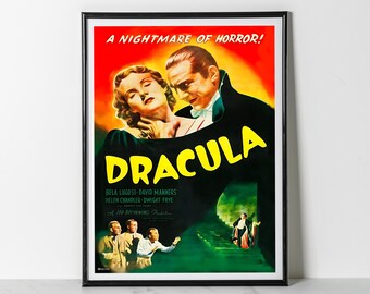 Dracula 1931 Movie Poster: Bela Lugosi, Classic Horror Giclee Print