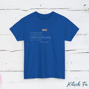 Blue Screen Of Death TShirt | Windows Error Parody | 90s Computer Crash Meme | Tech Nostalgia Graphic Top
