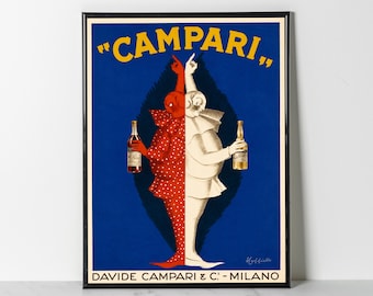 Vintage Campari Poster – Leonetto Cappiello 1920 Italian Advertisement (Giclee Print)