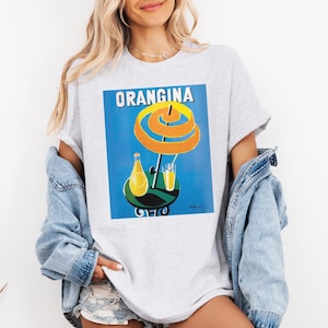 Villemot Orangina T-Shirt: Retro French Soda Pop Art Graphic Tee