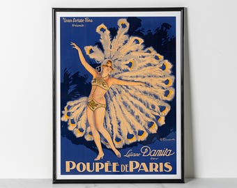 Poupee de Paris Poster Print: Liliane Damita Art Deco Dancer (Giclee Print)