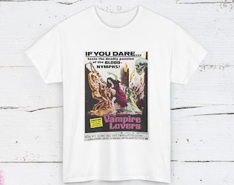 The Vampire Lovers T-Shirt, Vintage Gothic Horror Movie Tee