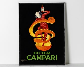 Vintage Bitter Campari Poster – Leonetto Cappiello 1921 Print (Giclee)