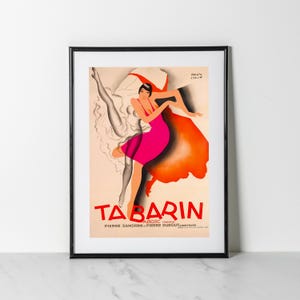 Tabarin Poster Paul Colin | Art Deco Paris Print | Vintage French Cabaret Wall Art
