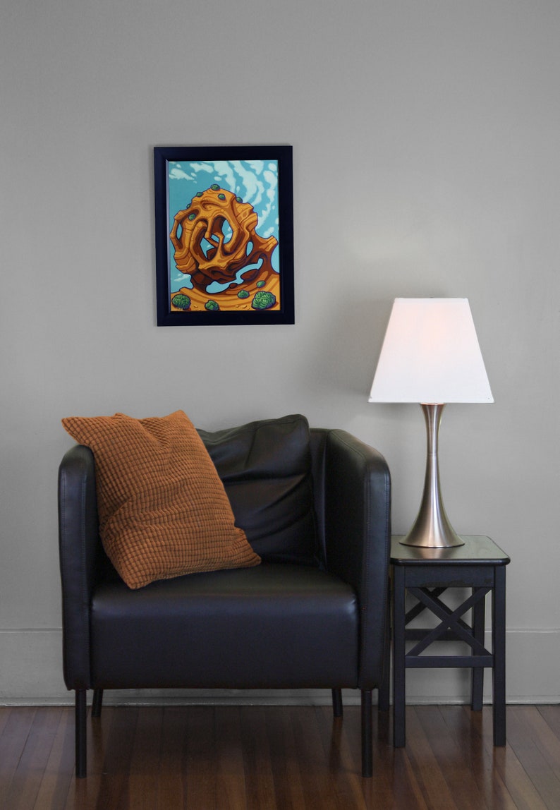Desert Sandstone Rock Formation Original Art Acrylic Painting - Etsy