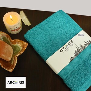 Soft & Absorbent 2‑Piece Cotton Towel Set – Bath Hand Towels 40×60 cm and 50×100 cm – 10 Colour Options