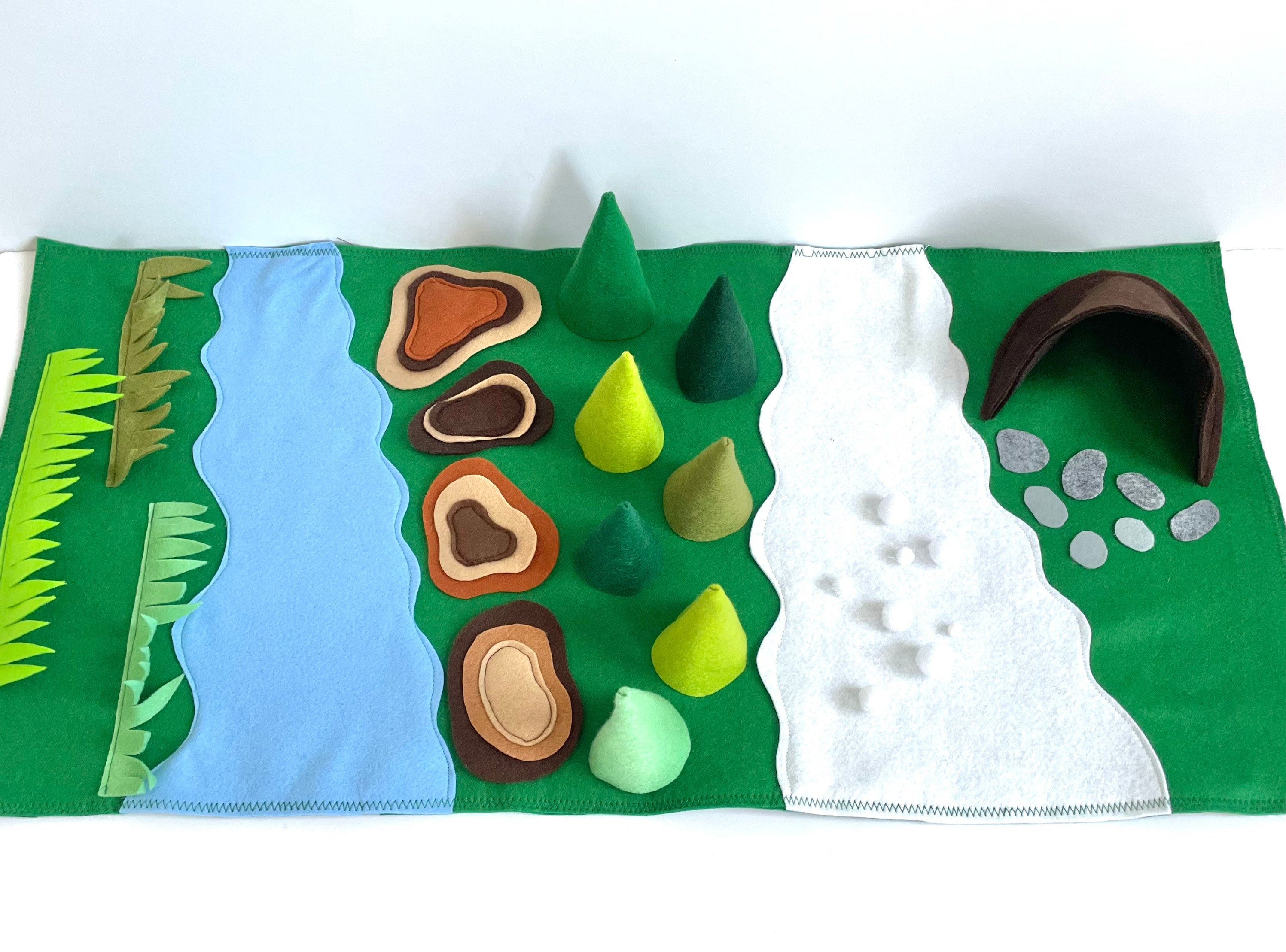 We're Going on a Bear Hunt Felt Play Mat Complete Set Etsy Australia