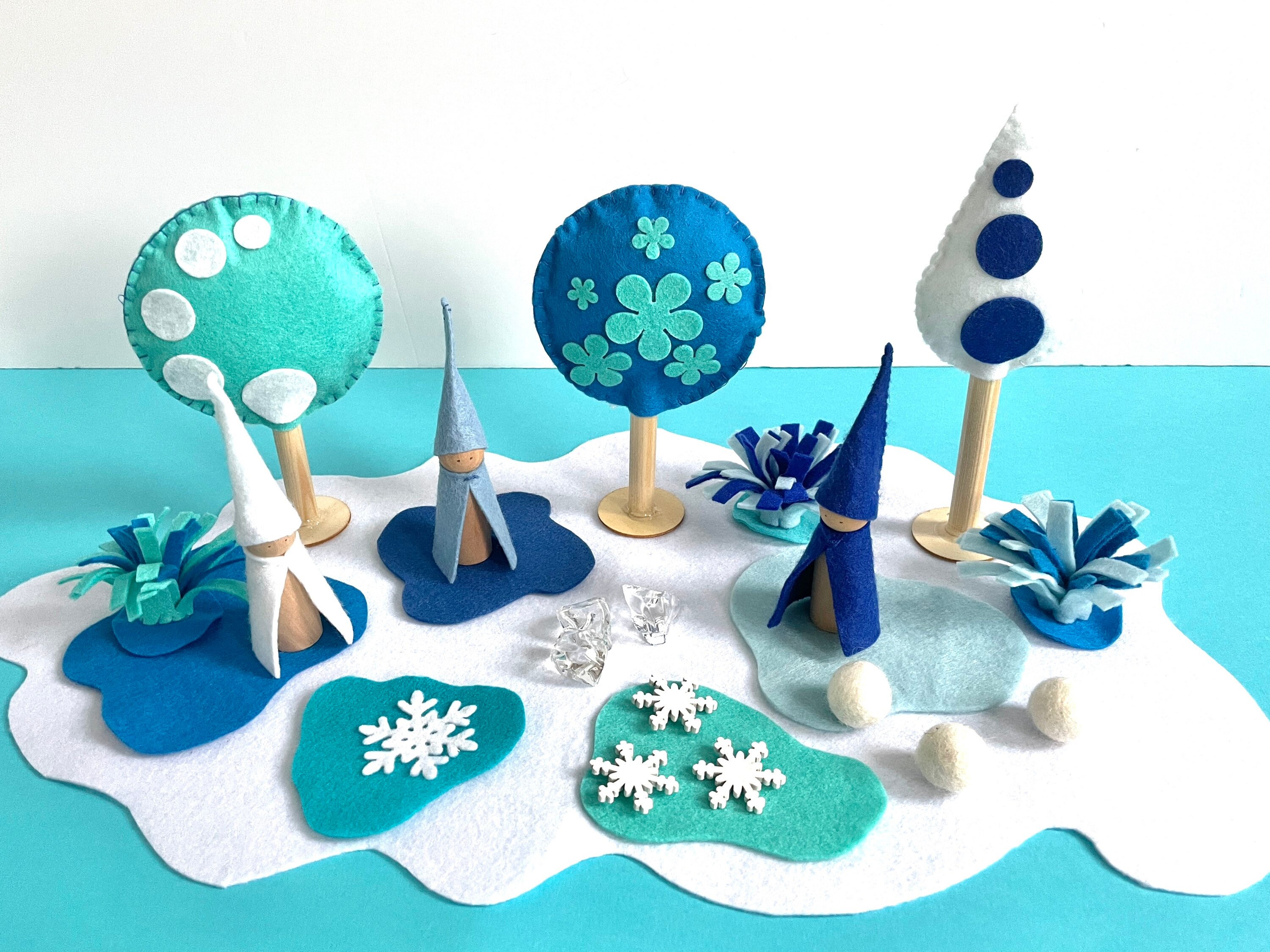 Winter Play Mat Complete Set Felt Play Mat Etsy UK