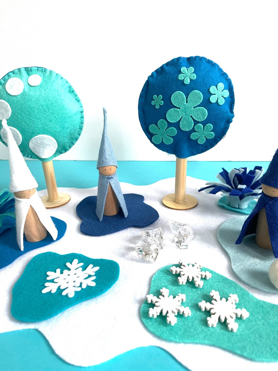 Winter Play Mat Complete Set Felt Play Mat Etsy UK