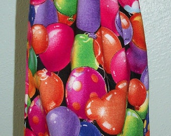 Baloons Wine Bottle Bag - Reversible - Drawstring - Reusable