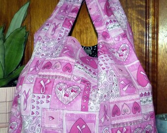 Pink Ribbon Market Bag