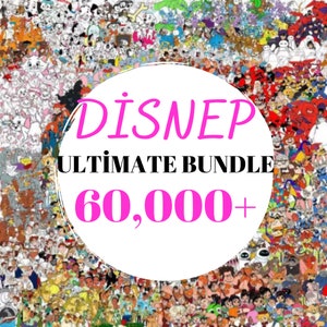 60000 Mega SVG Bundle, SVG-Datei für Cricut, Dateien Cricut Silhouette, Maus SVG-Bundle, Frozen, Moana, Ariel, Elsa, Stitch, Toy Story, Pooh
